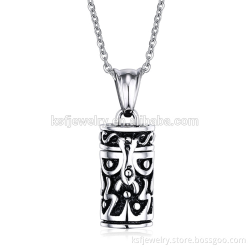 Stainless Steel Perfume Bottle Pendant Oiling Necklace China Supplier